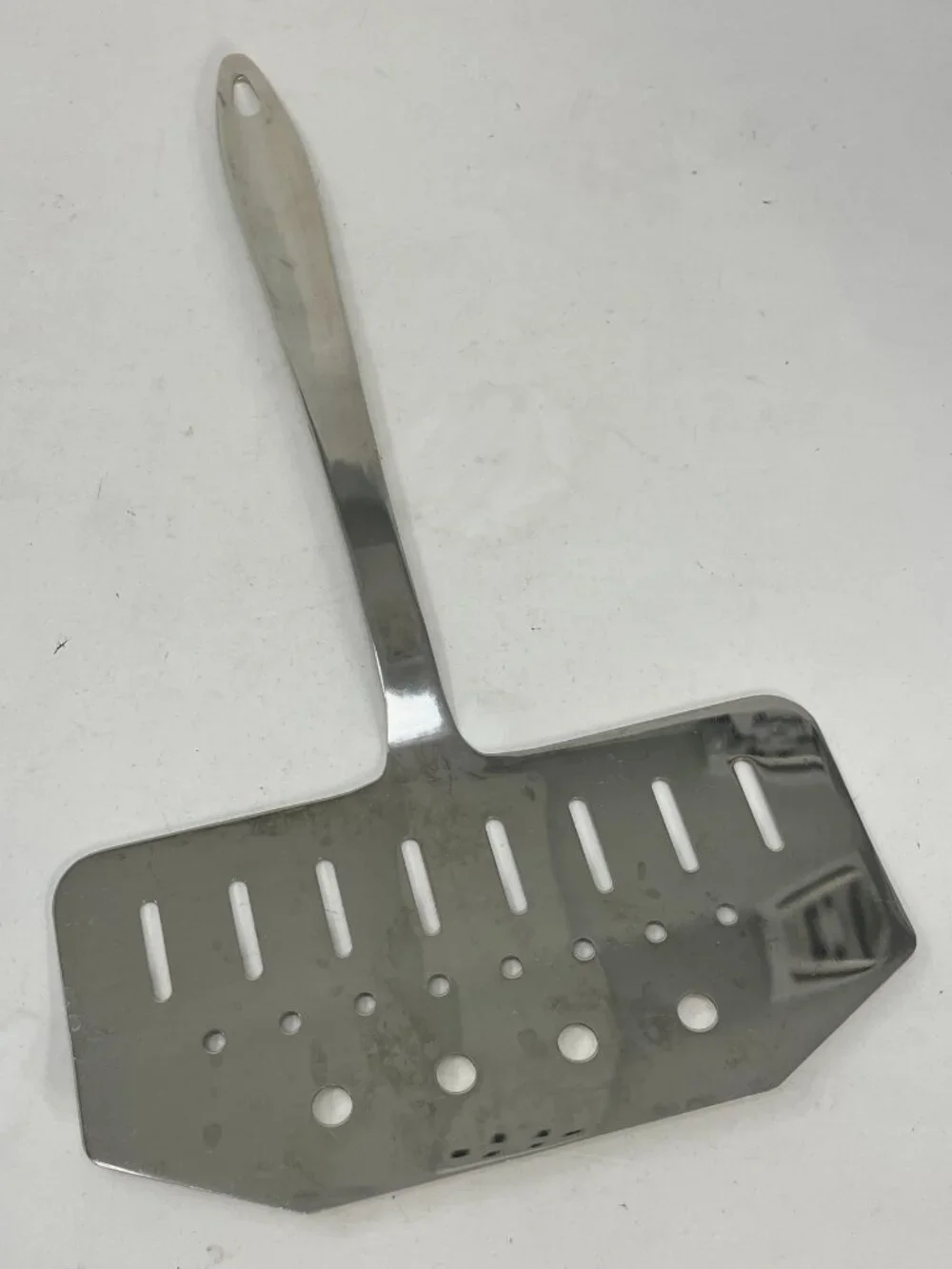 All Clad for Crate & Barrel Fish Turner Wide Spatula Stainless Steel Slotted